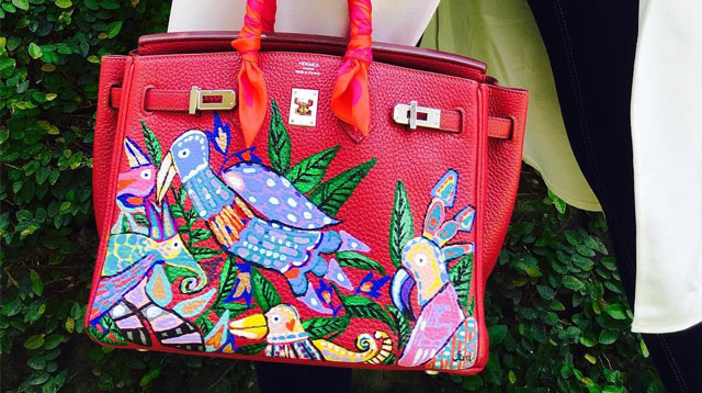 How Heart Evangelista Paints On Hermes Bags