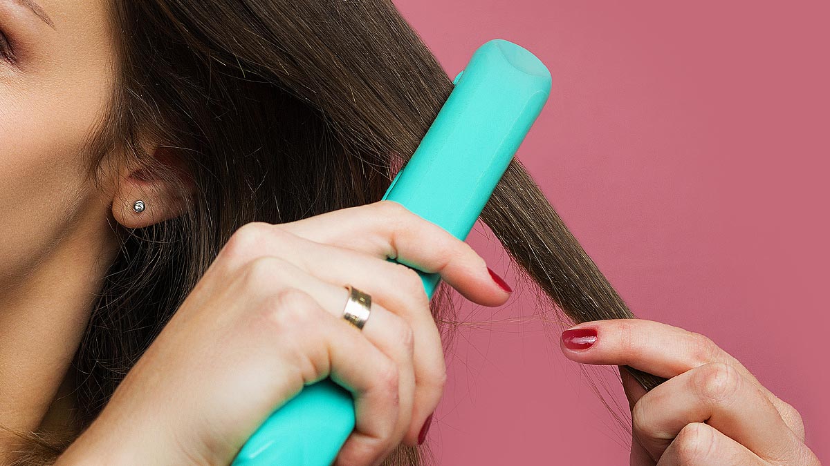 how to flat iron hair without damaging it