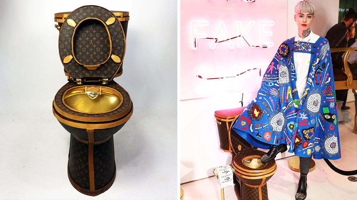 $100,000 Louis Vuitton Toilet Artwork