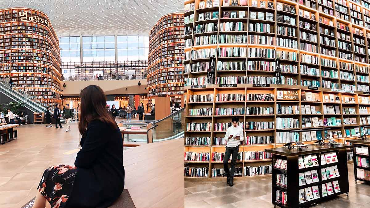 Starfield Library In COEX Mall In Korea