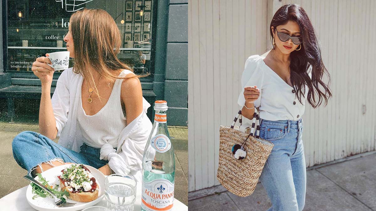 White And Denim Outfit Ideas