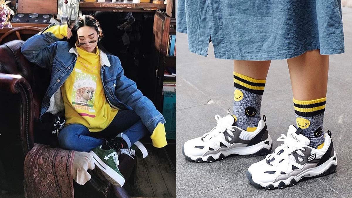 chunky sneakers 90s