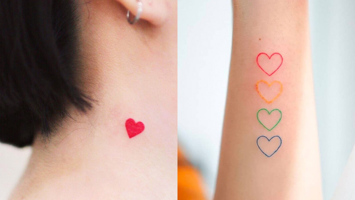 pretty heart tattoos
