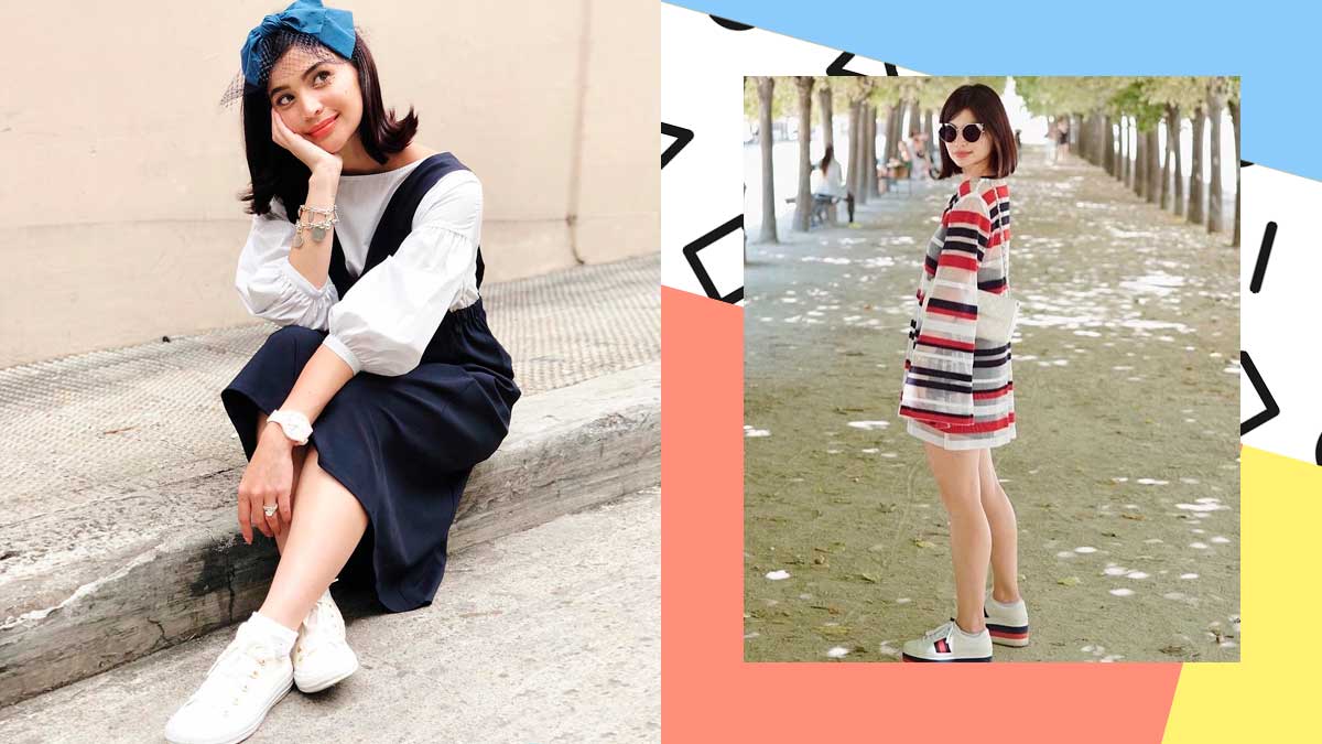 Anne Curtis - Denim and Espadrilles. Wearing the Bavin dress from