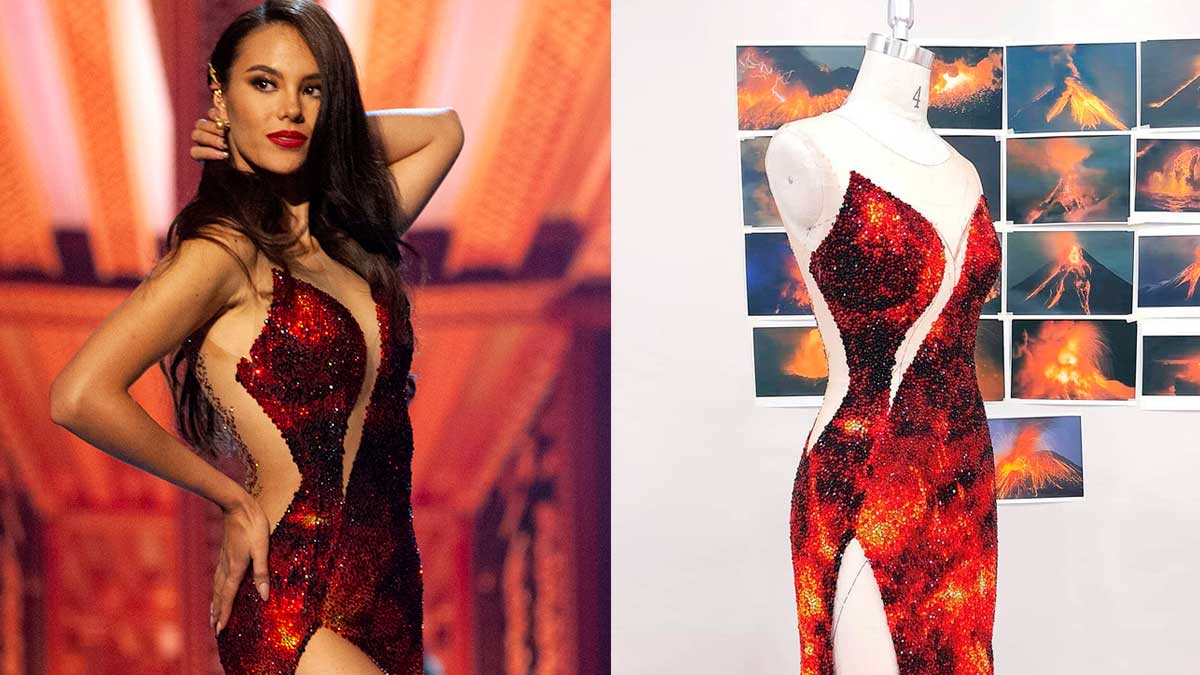 Catriona Grays Iconic Lava Gown By Mak Tumang At Miss Universe 2018