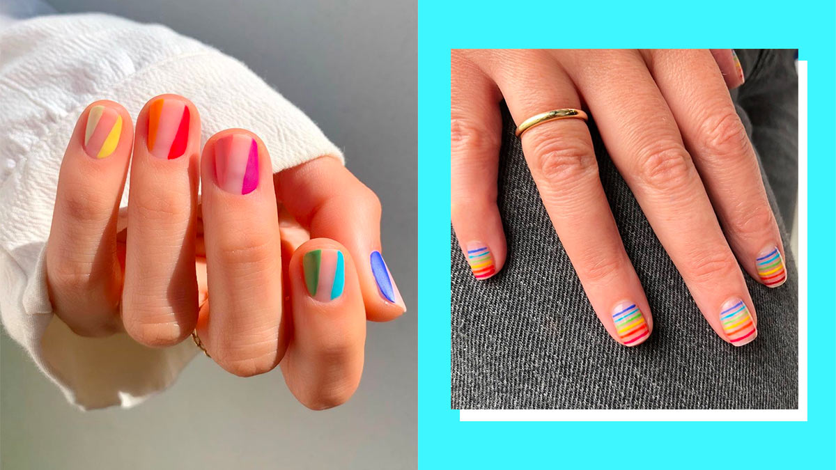 1. "10 Rainbow Nail Art Designs for Beginners" - wide 3
