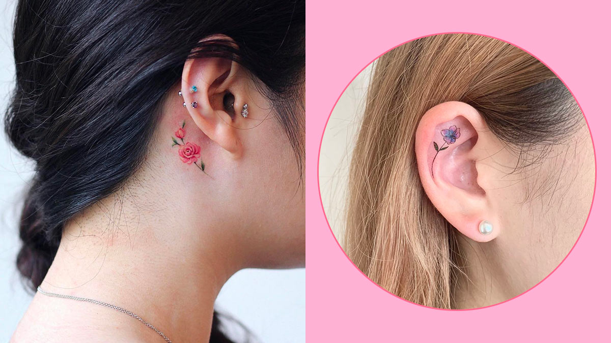 Delicate Ear Tattoo Designs To Try For Your First Ink