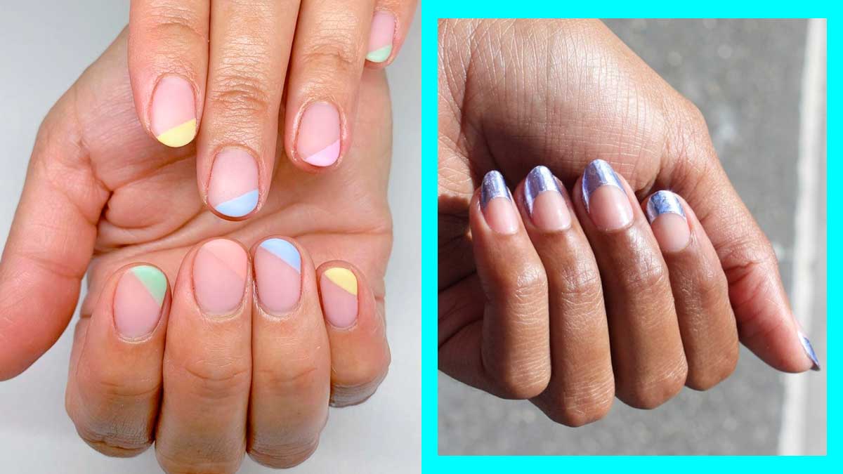 Modern French Tip Manicure