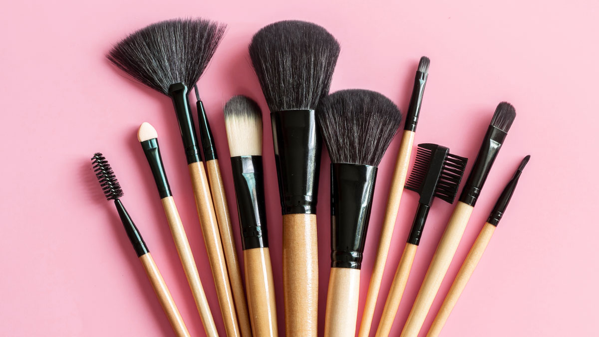 kinds of makeup brushes