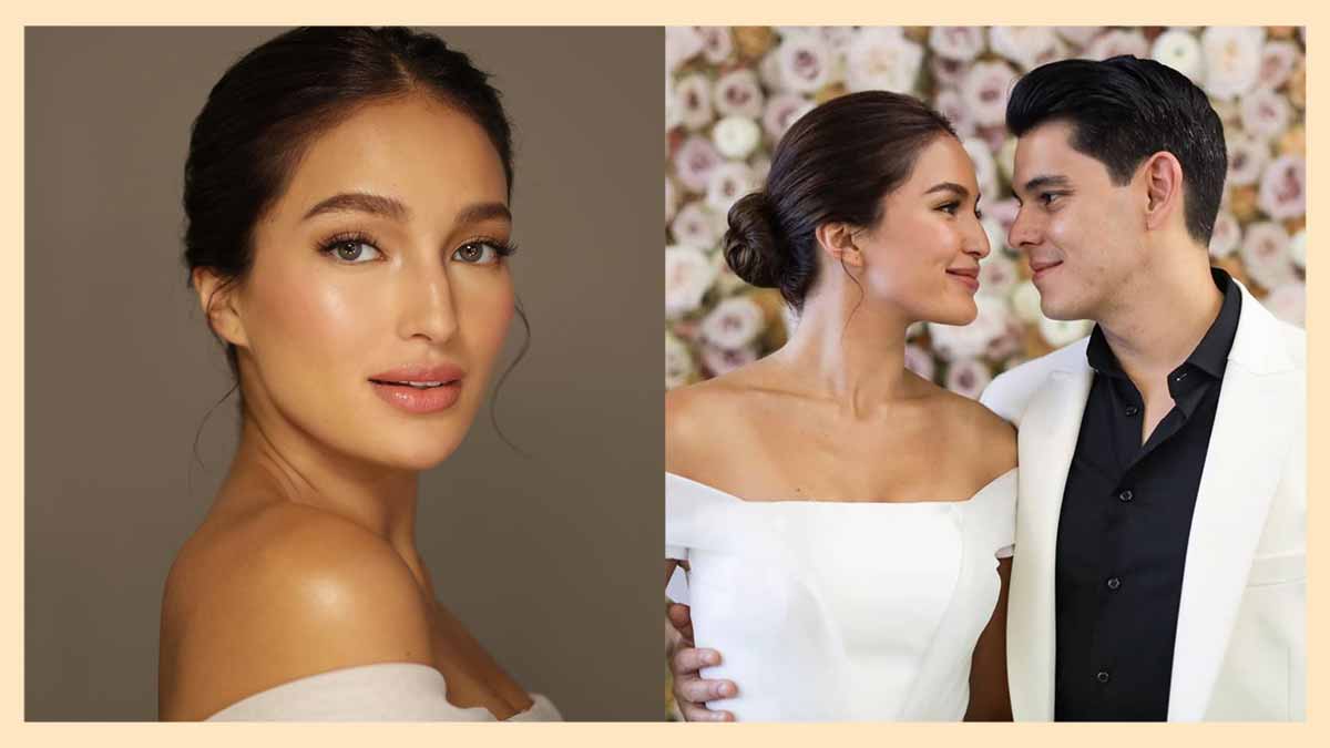 sarah lahbati wedding dress