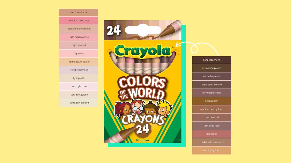 Crayola 'Colors Of The World' 24 Skin Tone Crayons Details, Price