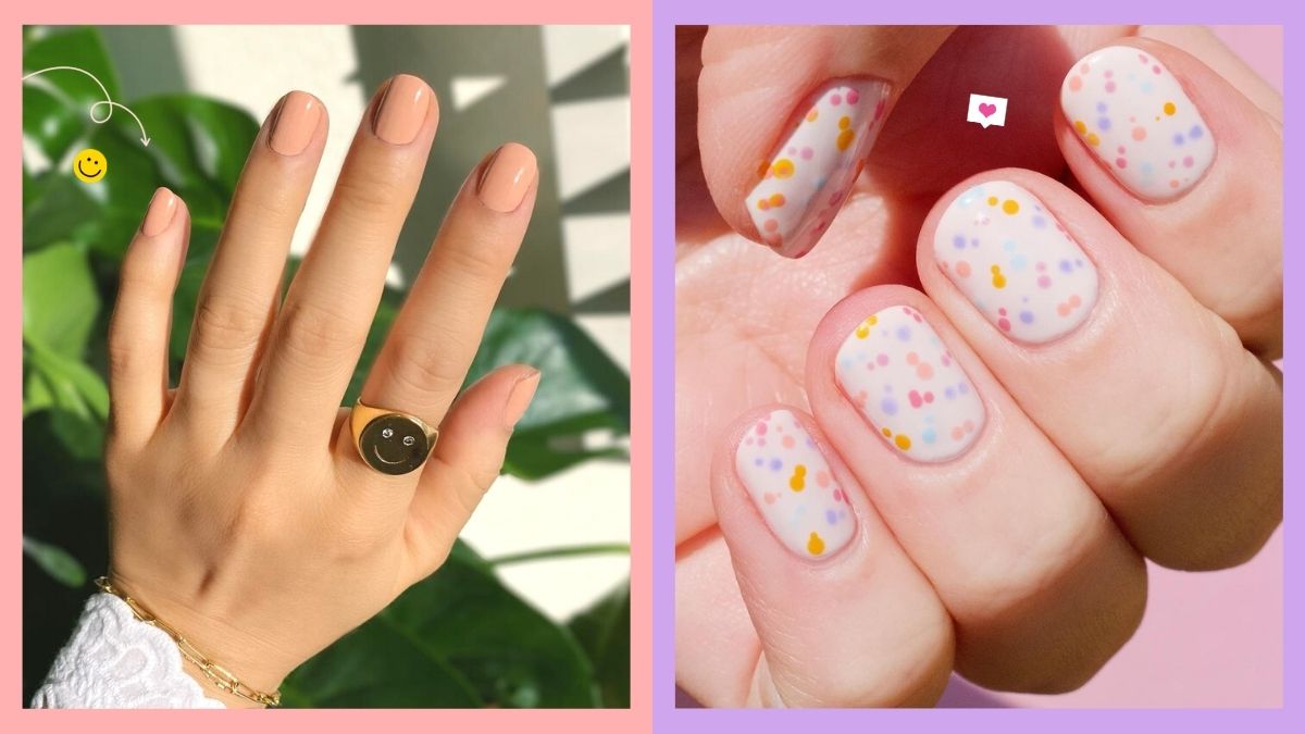 Pretty Pastel Manicures For Short Nails