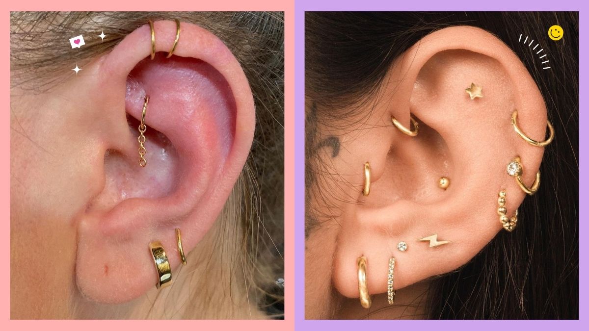 pretty ear piercings ideas