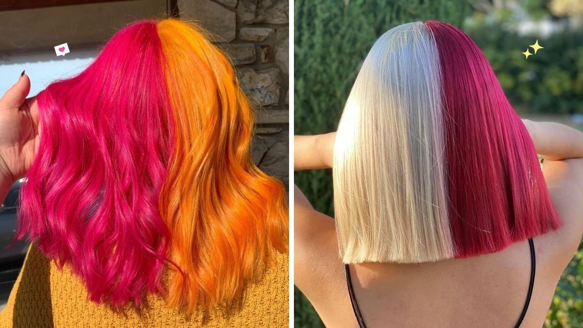 Best Split Hair Dye Ideas To Try For 2021