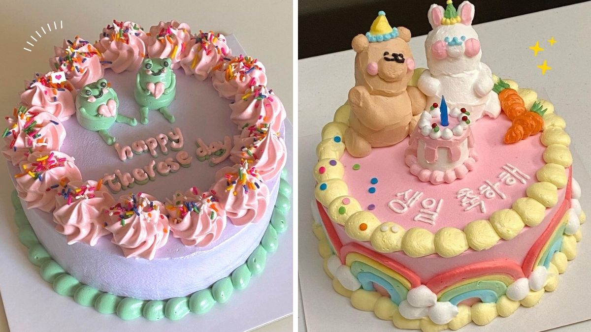 Where To Buy Vintage Cakes With 3D Frog, Bear, Bunny Toppers