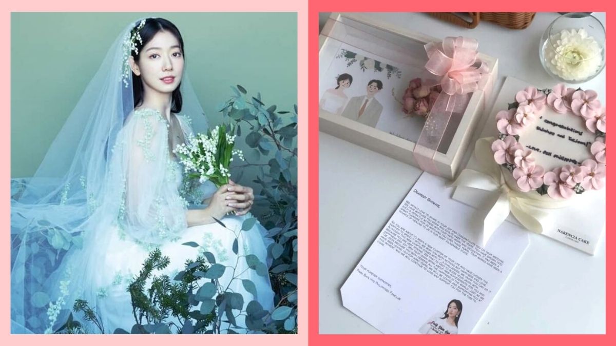 Park Shin-hye reveals her wedding photos