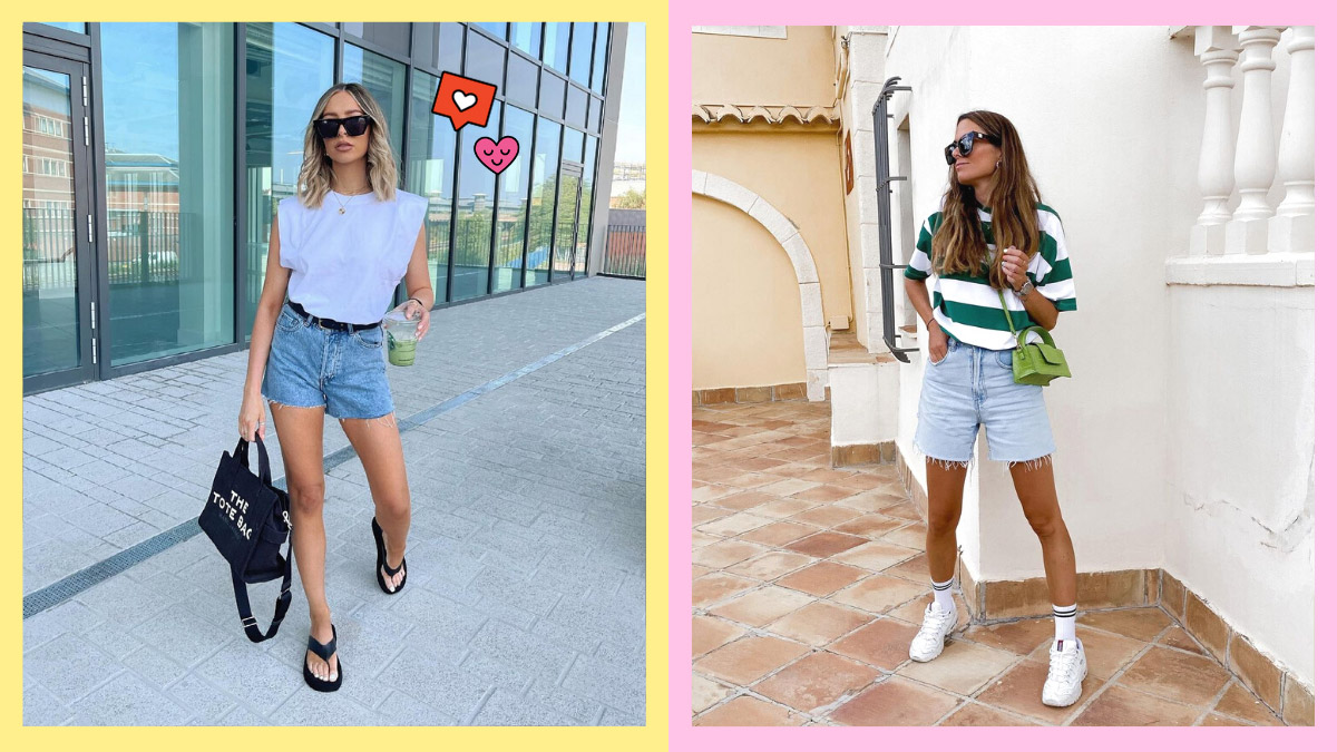 10 Simple But Stylish Denim Shorts Outfits