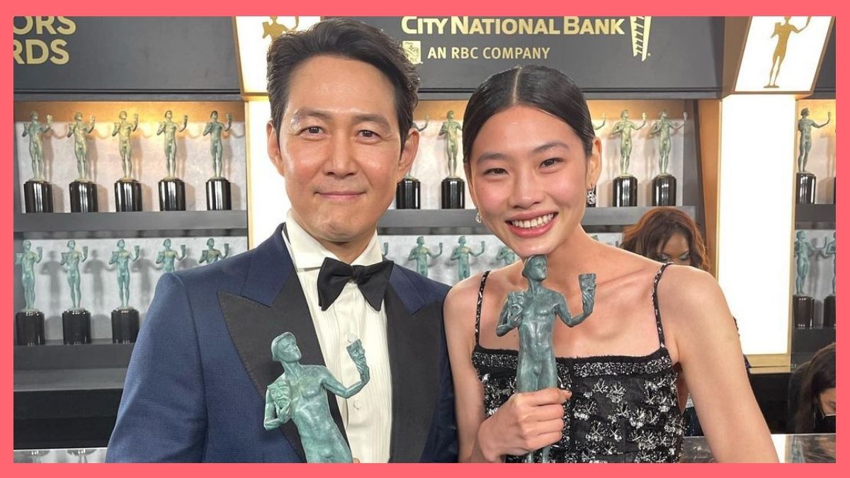 HoYeon Jung From Netflix's Squid Game Rocks a Hair Ribbon at the SAG Awards  2022