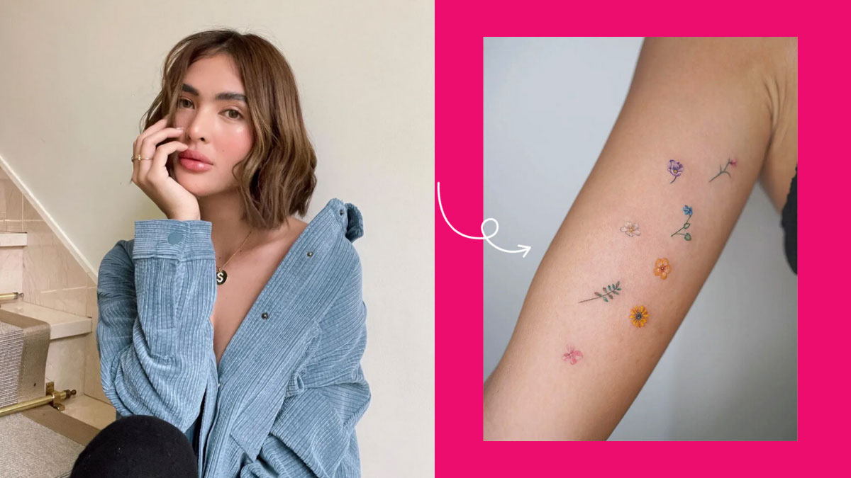 Sofia Andres' 8 New Tiny Floral Arm Tattoos