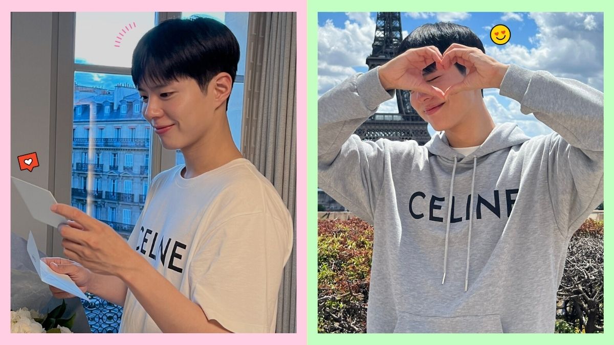 PARK BO GUM shares never before seen photos from CELINE Fashion