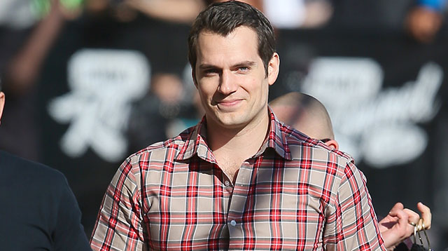 Superman Henry Cavill in Times Square