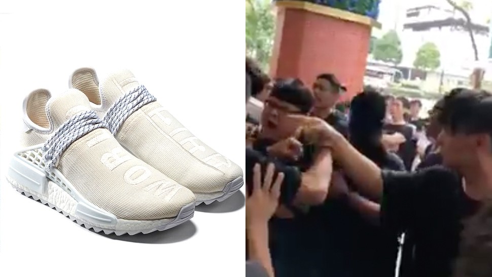 Singaporean Sneakerheads Fight Over Peace Themed Adidas