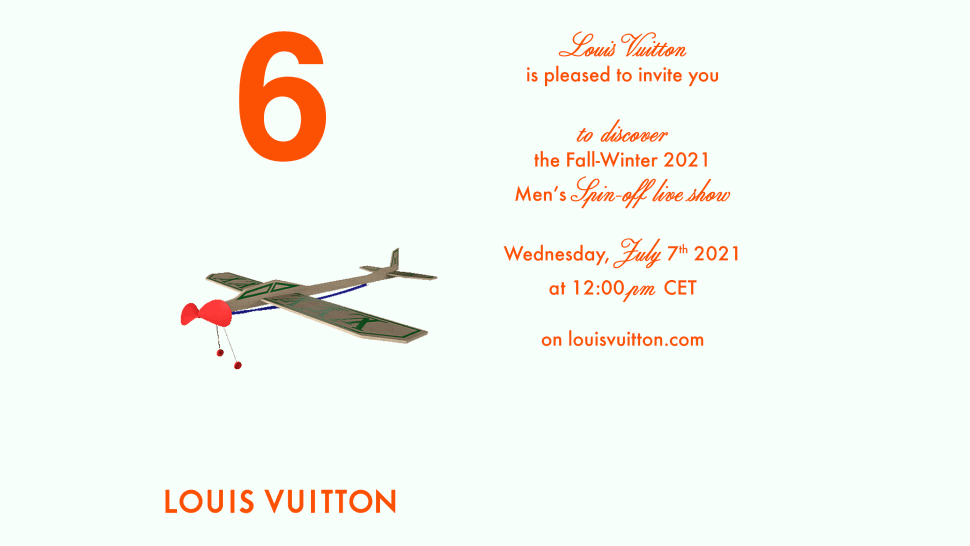 Virgil Abloh Louis Vuitton Fashion Show Invitation - Model