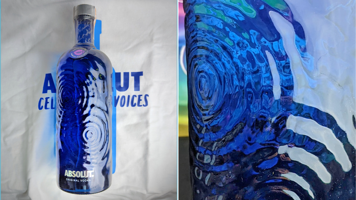 analogi på den anden side, Flagermus Absolut Vodka Launches Absolut Voice Limited-Edition Bottle