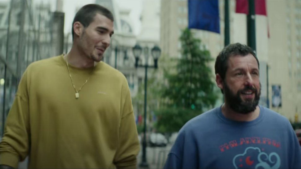 Which NBA players appear in Adam Sandler's new movie Hustle?