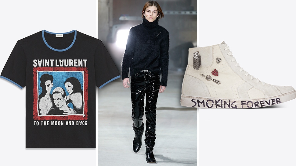 SAINT LAURENT forever smoking Tシャツ | myglobaltax.com