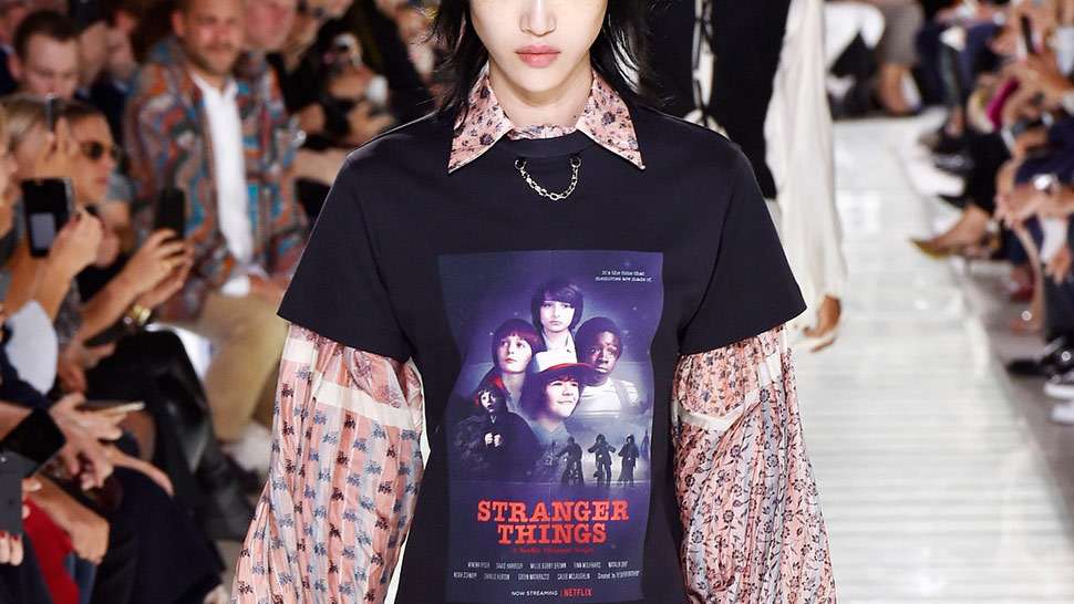 Louis Vuitton just put a Stranger Things tee on the runway Womenswear