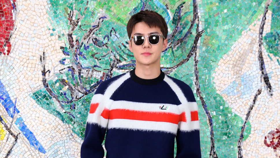 EXO's Sehun spotted at the 'Louis Vuitton Cruise 2019' event with