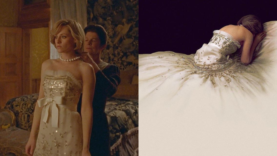 The Chanel Haute Couture Gown In The spencer Movie Poster Took