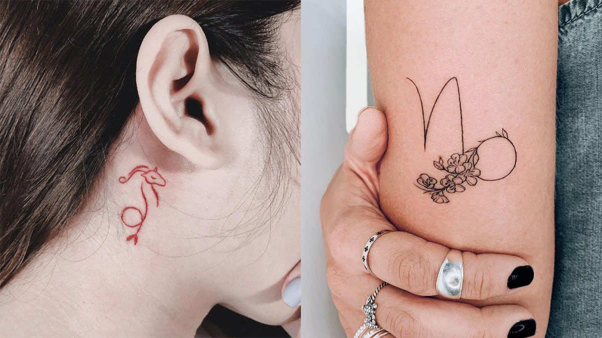 10 Dainty And Eye-catching Capricorn Tattoo Design Ideas