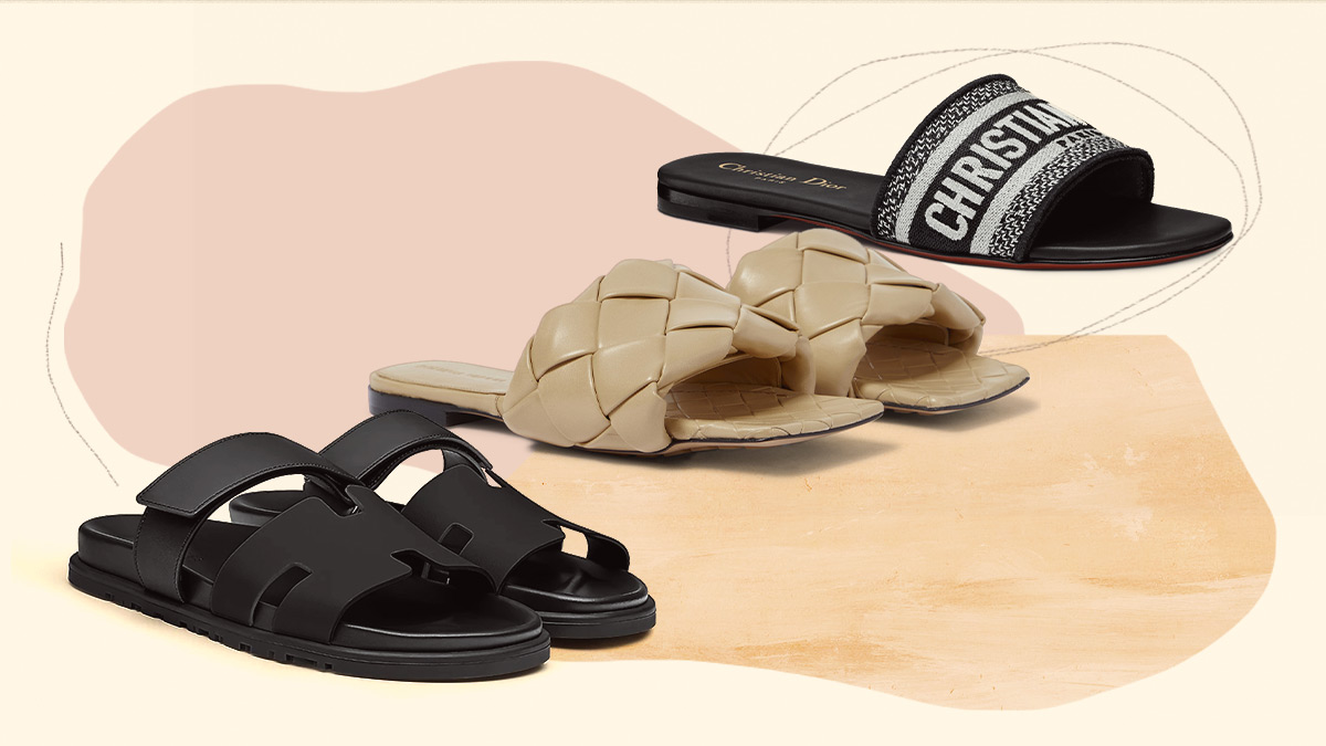 flat designer sandals