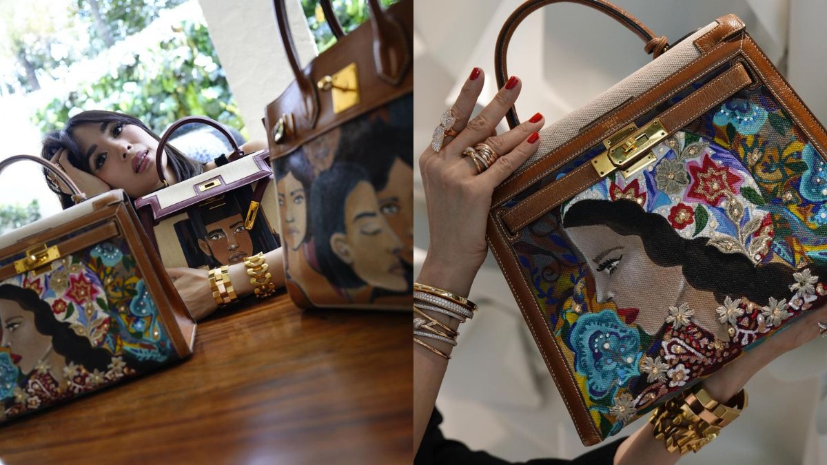 FIRST TIME BAG PAINTING  HEART EVANGELISTA (TIANGGE VERSION) 😂 