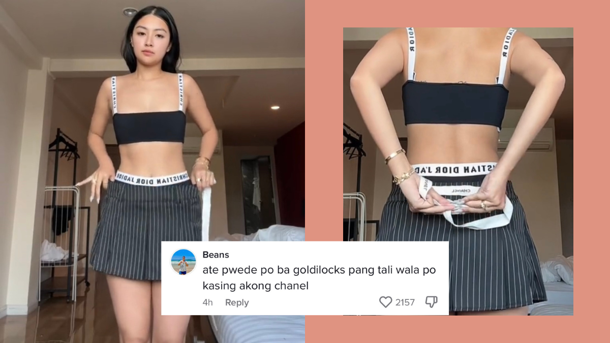 Netizens React To Rei Germar's Style Hack Using A Chanel Ribbon