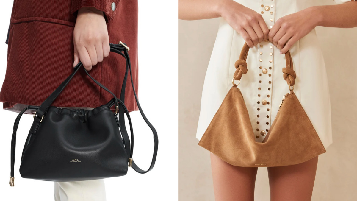 Designer Bags with Canvas Shoulder Straps - Spotted Fashion