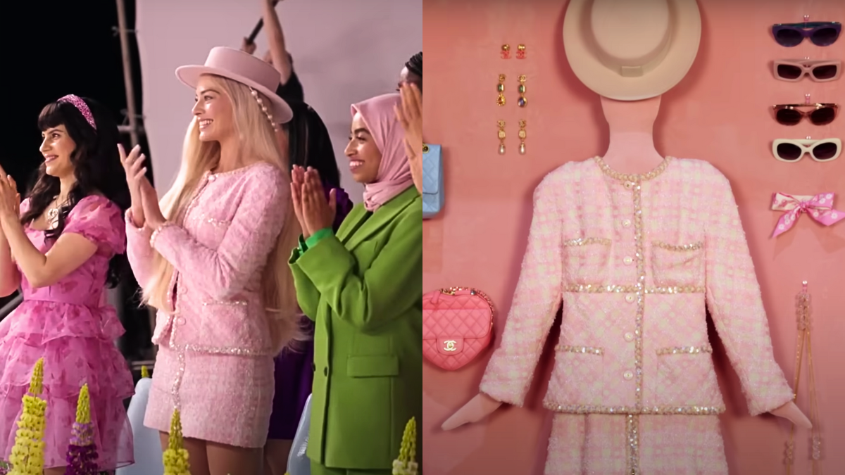 barbie pink chanel outfit