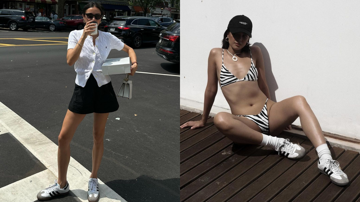 Bella Hadid and Kendall Jenner both love adidas Samba trainers