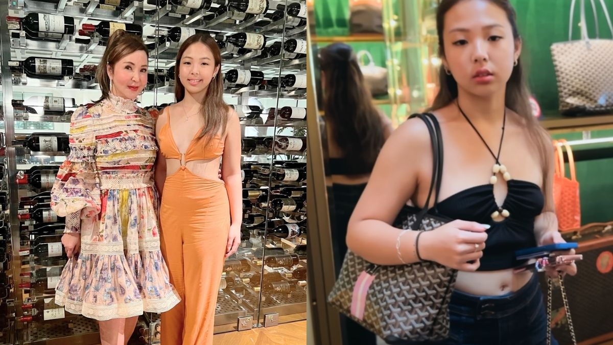 Small Laude Buys Daughter Allison A Goyard As Her School Bag