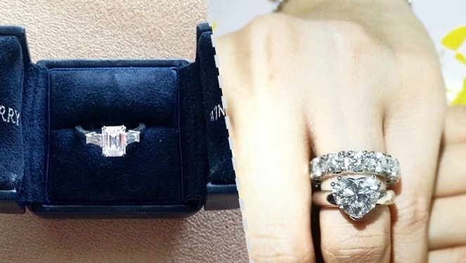 Engagement Ring Matchup Heart Evangelista And Marian Rivera