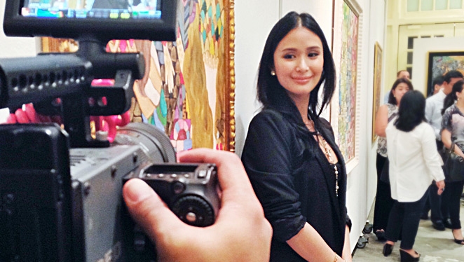 Heart Evangelista — and her fabulous paintings — in Singapore