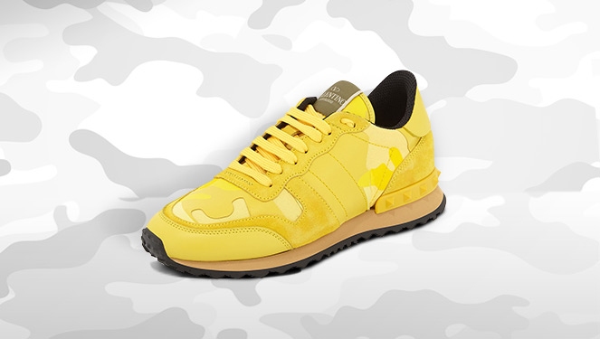 Rockrunner Camouflage Sneaker In Yellow