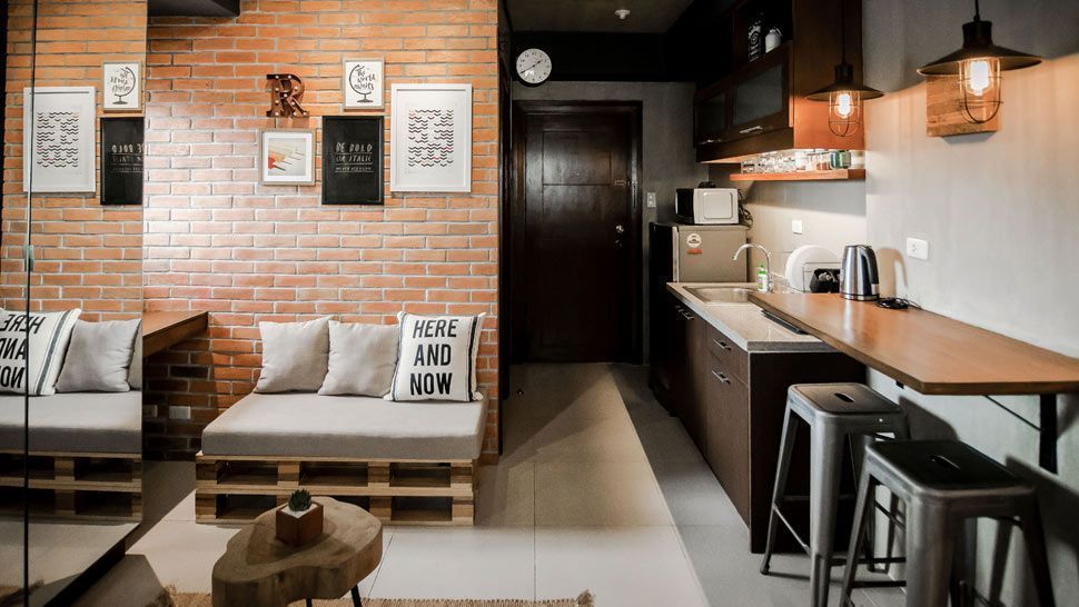A Modern Industrial Look For A 22sqm Studio Unit