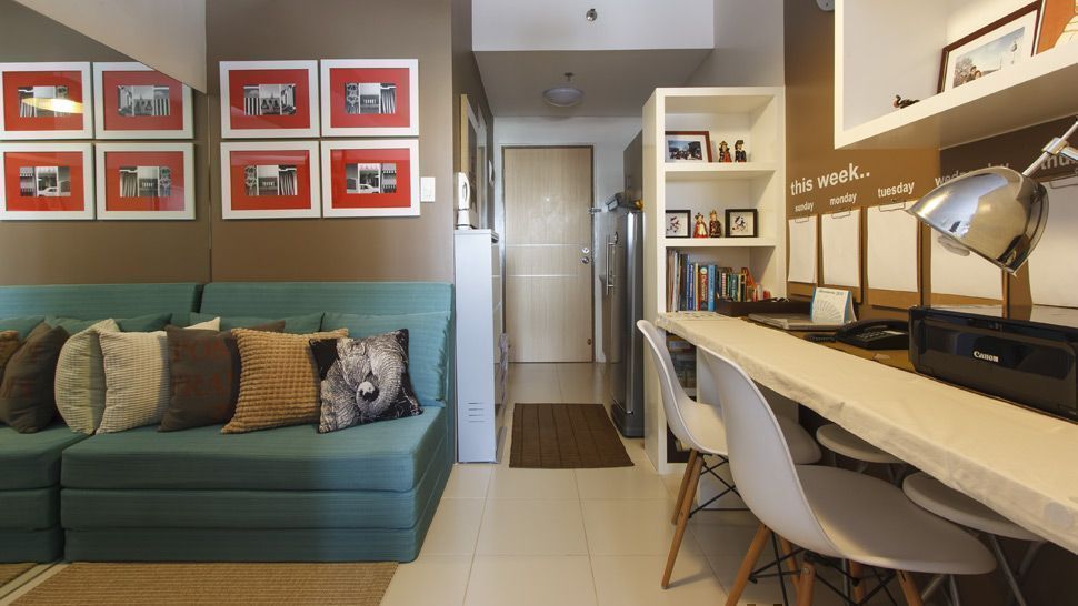 This 23sqm Condo Unit Shows How A Tiny Space Can Feel Like A Big House,Low Budget Living Room Small Space Simple Interior Design For Small House