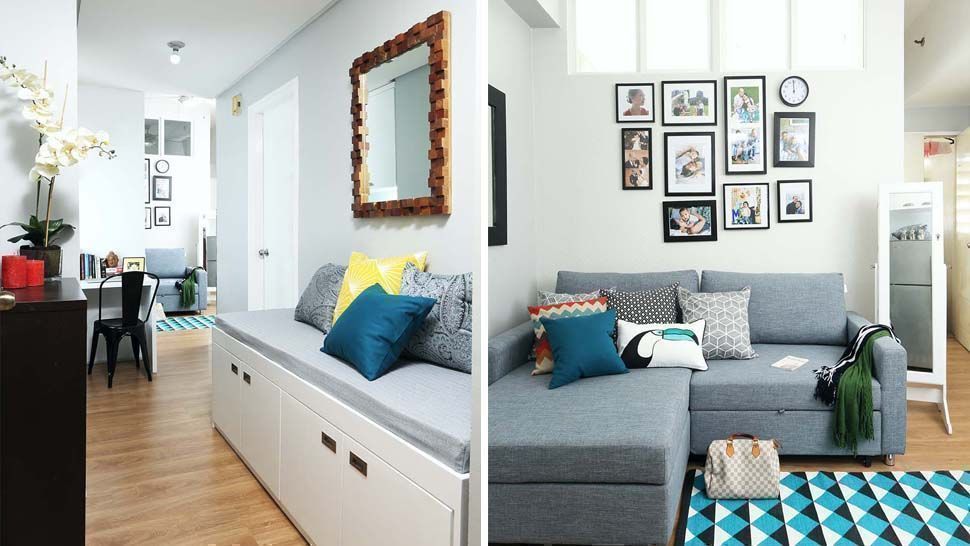 How To Turn A Tiny Condo For Four Into A Contemporary Modern Space,Living Room Lake House Interior Design Ideas