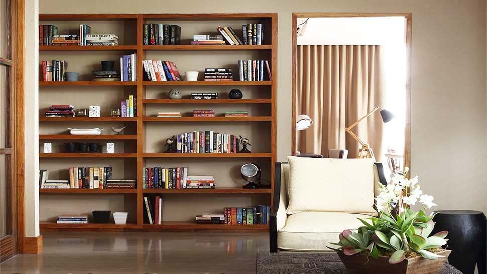 These Sleek  Shelves Don't Require a Drill and Make Space Out