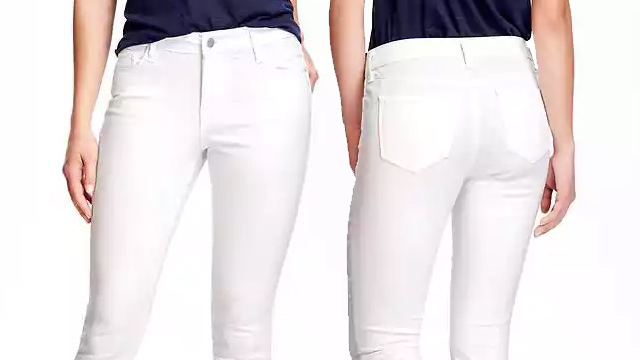 old navy stain resistant white jeans