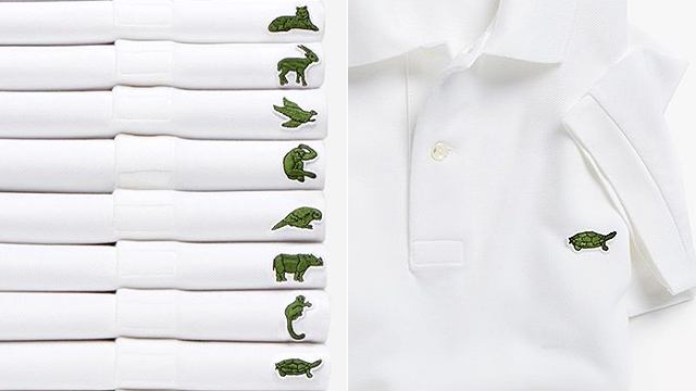 lacoste special edition endangered species